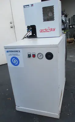 5 HP Powerex Whisper Quiet, oilless scroll compressor, 13 gallon tank, w/ dryer, 51 dBA, 6000 hours