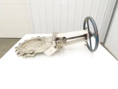 Fabri-Valve C67 10" Stainless Knife Gate Valve Rising Stem Lug Style *Bad Seal*
