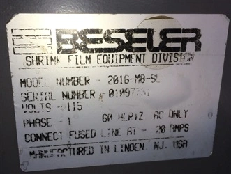 Used BESELER _UNKNOWN_ Manual L Bar Sealers Connecticut US | DMC Industries #1281920