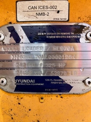Used 2021 HYUNDAI HL970A Wheel Loaders Illinois US | Mitsubishi HC Capital America #74829