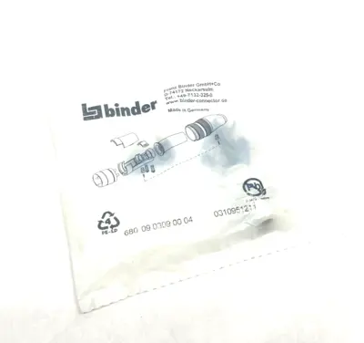 New | in-Stock BINDER M16 Male cable connector, Contacts: 4 (04-a), 3.0-6.0mm Electrical Fittings Michigan US | Maverick Industrial Sales #1473945