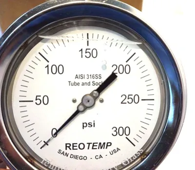 NEW REO TEMP AISI 316SS GAUGE 0-300