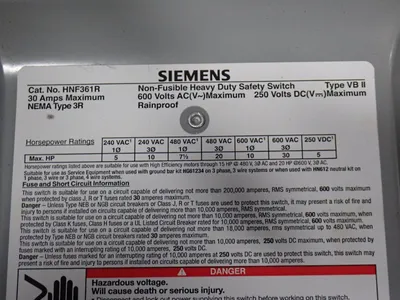 USED SIEMENS HNF361R