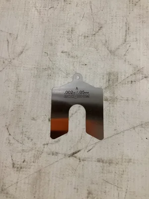 ACCUSHIM A.002 Stainless Slotted Shim Stock 2” x 2” x .002” NIB of 180