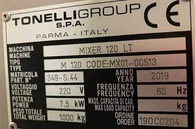 Tonelli | Industrial Planetary Mixer