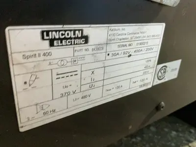 Used KALIBURN / LINCOLN ELECTRIC SPIRIT II 400 Welding Machinery (Other) Ohio US | HGR 24 #1352687