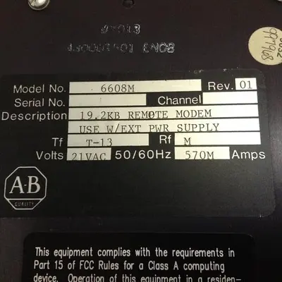 USED ALLEN BRADLEY 6608M