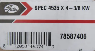 NEW GATES 78587406 TAPER-LOCK BUSHING 4535×4-3/8 FW