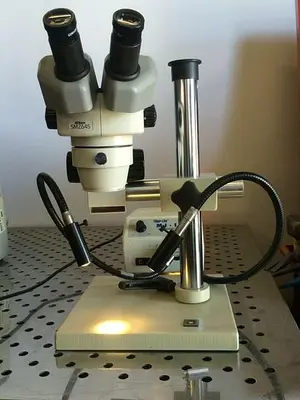 Nikon SMZ645 Microscope w/ Dolan Jenner "MI -150" Fiber Optic Illuminator & MORE