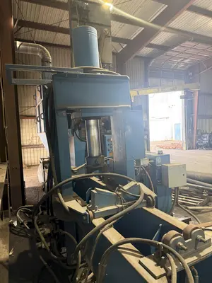 200 TON X 15' JAVELINA TRAVELING HEAD ROLLING FRAME HYDRAULIC STRAIGHTENING PRESS: YOBRO #25136