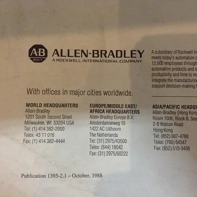 USED ALLEN BRADLEY 1395-2.1