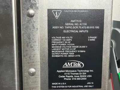 Used AMTEK AMT4412 Conveyor Ovens Illinois US | M&M Equipment Corp. #1337507