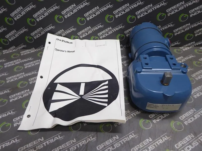 DeZurik 30745094-011-11-00 Double Acting Pneumatic Rotary Valve Positoner Used