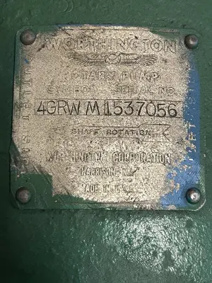 Used WORTHINGTON 4GRWM1 Pumps | Surplus Asset Holdings #1206258