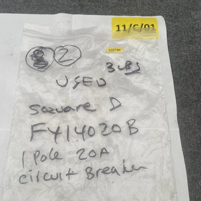 Used Square D FY-14020-B Circuit Breakers California US | Davliegogo LLC #1705663