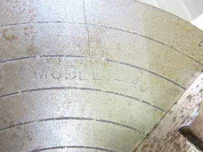 TR Almond MFG Model-40 4-Jaw Adjustable Independent Metal Lathe Chuck 10" OD