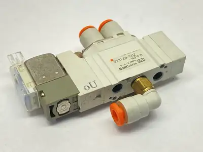 USED SMC PNEUMATIC SOLENOID VALVE 5-PORT 2-POSITION