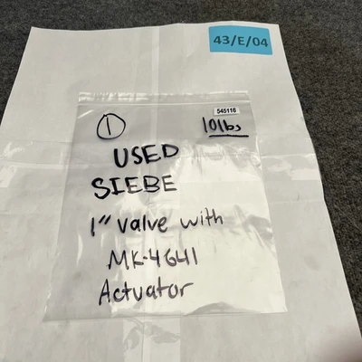 Used Siebe Siebe 7250 Pump & Valve Parts California US | Davliegogo LLC #1705993