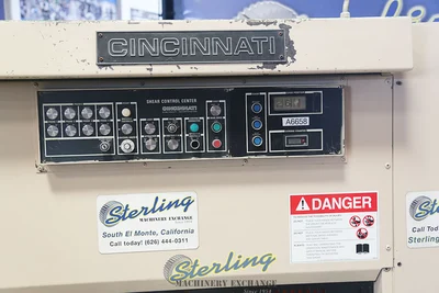 Used CINCINNATI, INC 135HS X 6 Power Squaring Shears (Gauge) California US | Sterling Machinery Exchange #1466062