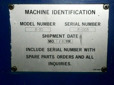 1980 IMPCO B30-SDH-180 Blasformmaschine (Flasche/Behälter) | Perry Equipment (6)