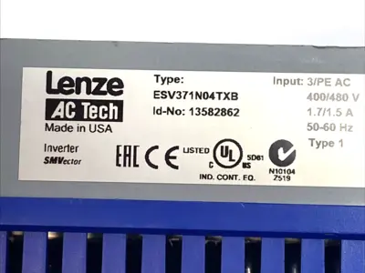 Used Lenze Frequency Inverter Drive SMVector 13582862 Variable Speed Drives Michigan US | Maverick Industrial Sales #1393089