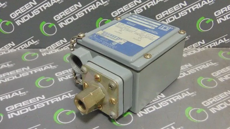 Square D 9012 GAW-6 Pressure Switch Series C 5-250 PSIG Used