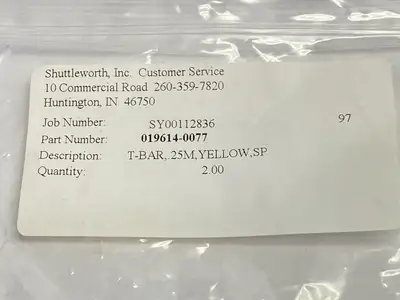 USED SHUTTLEWORTH T-BAR 0.25M YELLOW LOT OF 2