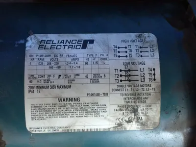 Used RELIANCE ELECTRIC P14H1448H Motors (misc) Ohio US | HGR 24 #1083857