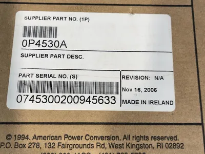Used 2006 APC 0P4530A Printed Circuit Boards (PCB) Ohio US | HGR 24 #1175550
