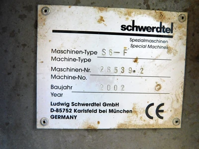 USED SCHWERDTEL DRUM UNLOADER S 6-F
