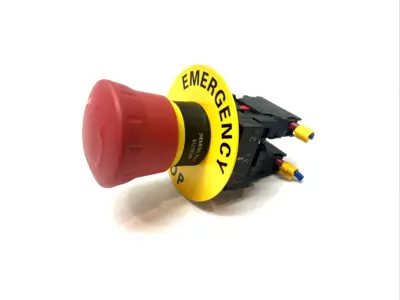 USED SIEMENS EMERGENCY STOP RED MUSHROOM BUTTON