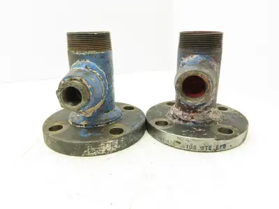 Tube-Line 2" Butt Weld Flange x 2" NPT Pipe Nipple #150  Lot of 4