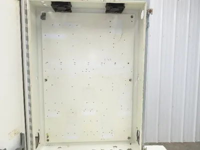Hoffman A-423008LP Electrical Enclosure Control Panel Backplate 42x30x8" Fans