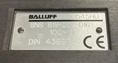 New | in-Stock BALLUFF BNS-819-D02-D16-100-10 Miscellaneous Equipment (Electrical & Power) | Surplus Asset Holdings #1188357