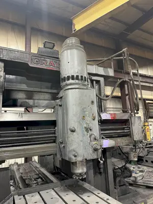 44" x 144" GRAY DOUBLE SIDED PLANER MILL. STOCK #0134825