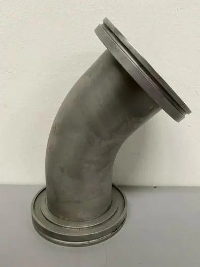 Used STAINLESS STEEL ELBOW 90 DEGREES 3 5/8" KF VACUUM FITTING Valves/Fittings California US | Equipment Lab #486941