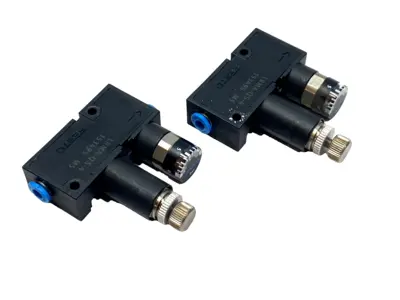 USED FESTO MINI PRESSURE REGULATOR 1-8 BAR GAUGE 153495 LOT OF 2