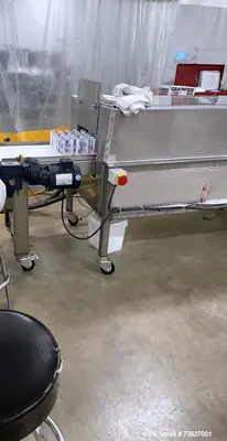 Used Stainless Steel Cooling Chamber Conveyor – 12' Enclosed Cooling Tunnel with PVC Belt & ABB VFD Drive