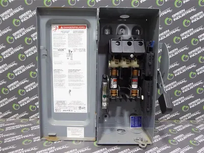 Square D D222N Heavy Duty Fusible Safety Switch 60 Amps 240V 2 Pole Used