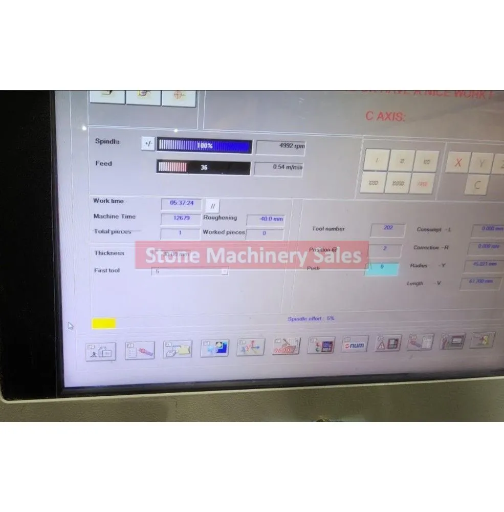 2015 Bavelloni EGAR 450-N Stone Machining Center