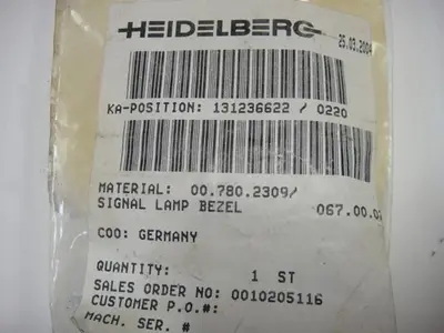 USED HEIDELBERG 007802309