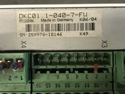 USED INDRAMAT ECODRIVE AC-SERVO CONTROLLER DKC01 1-040-7-FW