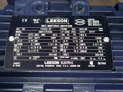 USED LEESON C80T17FZ53A