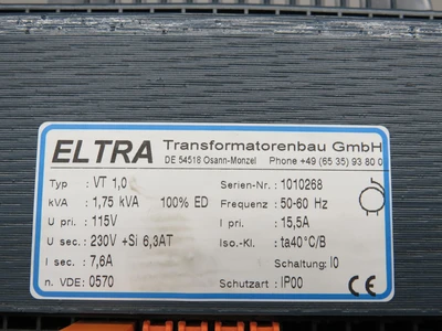 New | in-Stock ELTRA _UNKNOWN_ Transformers Texas US | OCO Industrial #1679579