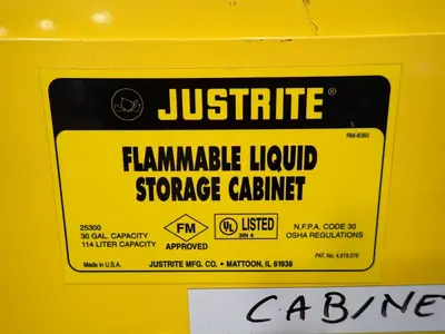 Justrite 30 Gal Flammable Liquid Storage Cabinet