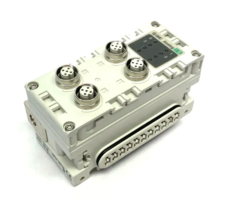 New | in-Stock SMC Analog Input 4-Channel Serial Interface Unit 2 x M12 Ports PLC Input & Output Michigan US | Maverick Industrial Sales #1454220