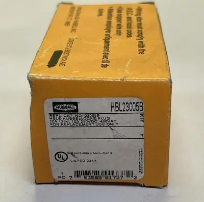 New | in-Stock HUBBELL HBL23005B Miscellaneous Equipment (Electrical & Power) Ohio US | Surplus Asset Holdings #1235855