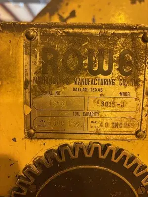 Used ROWE 3015-J Coil Cradles Ohio US | D & D Industries #1278787