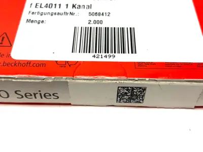 NEW BECKHOFF ETHERCAT 1-CHANNEL ANALOG OUTPUT TERMINAL 12-BIT