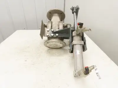 Sanko DD80A 2-Way Pneumatic Conveying Diverter Valve 3" Flanged Stainless